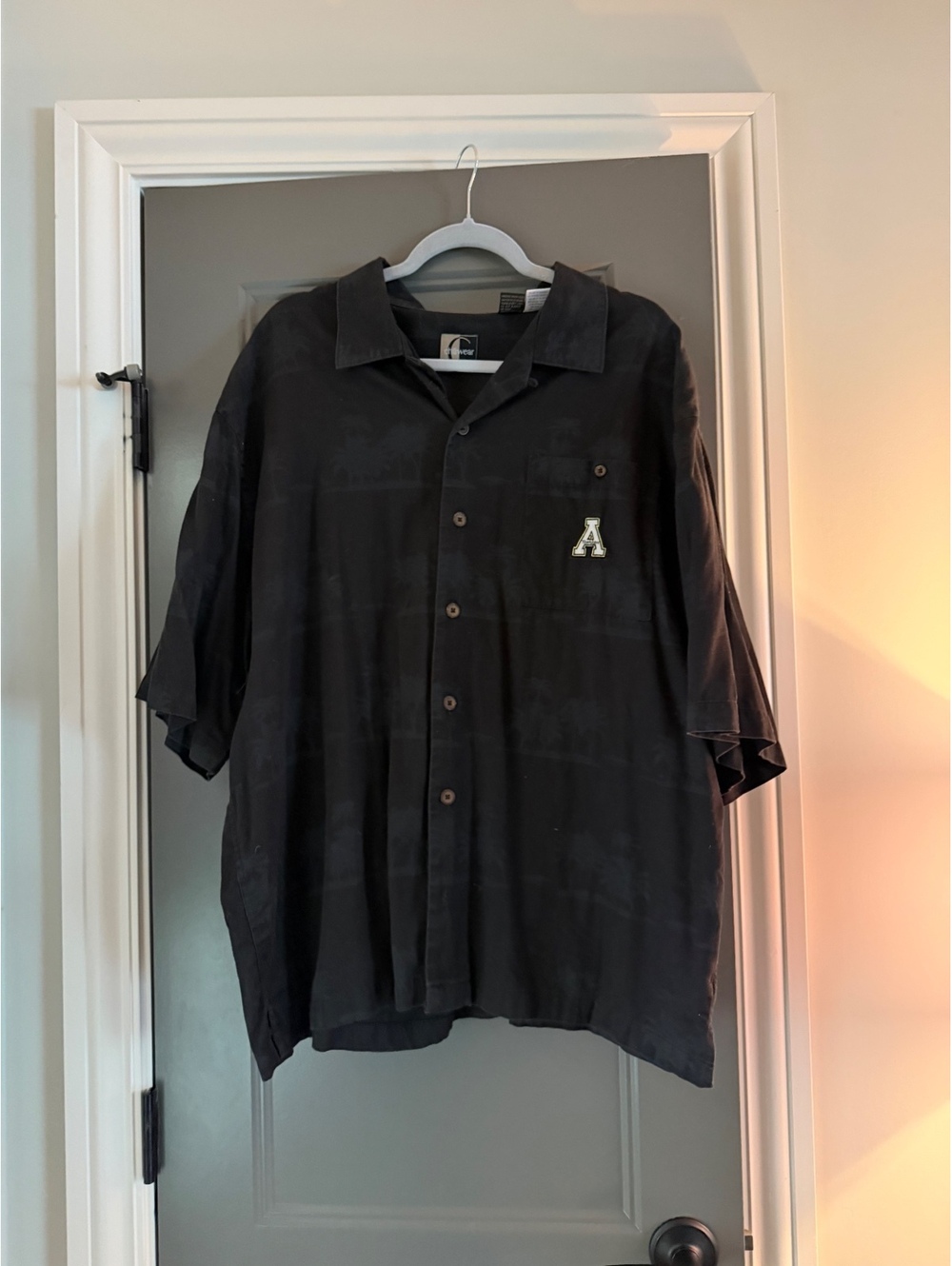 Chiliwear Men's Black Button-Up Shirt XL 100% Cotton